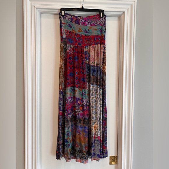 Natural Life Multicolor Patchwork Maxi Skirt - Picture 3 of 11